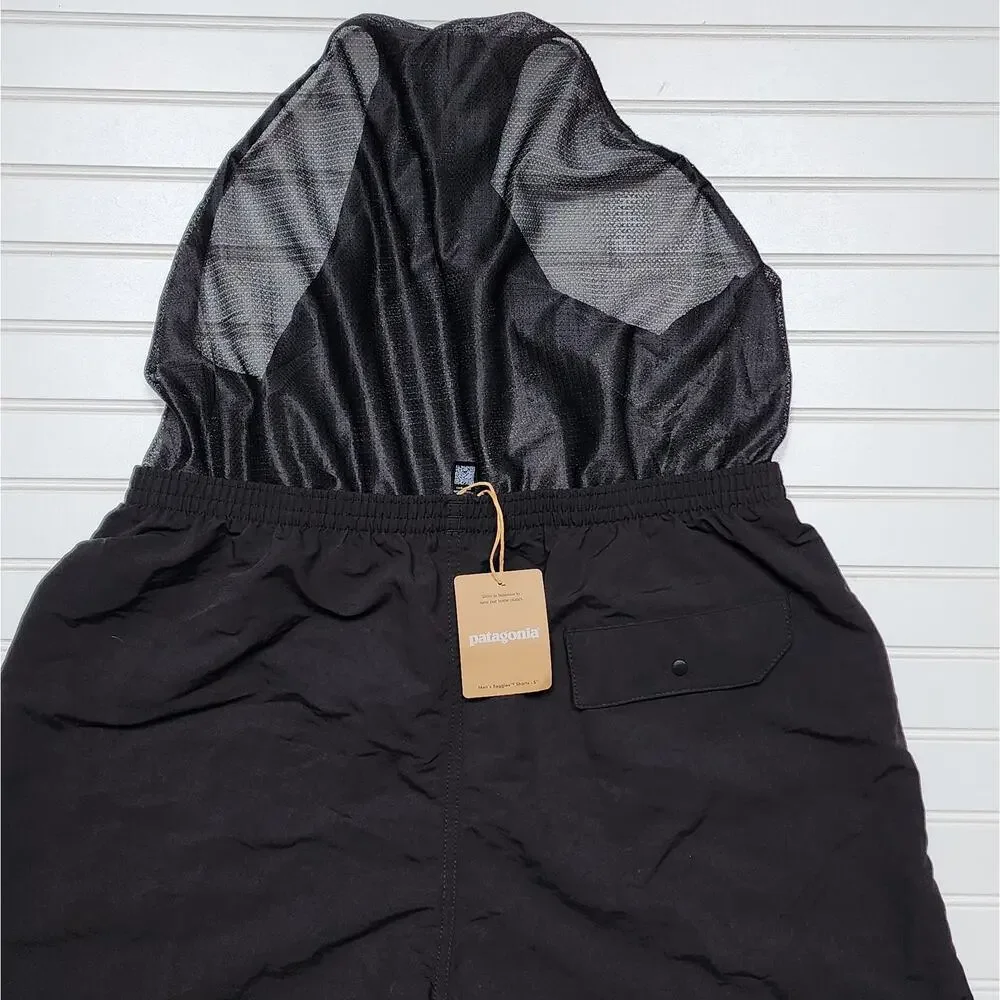 NWT Patagonia Men's Baggies Longs-7" Shorts Lined-Black W/Black Size L - Picture 7 of 10